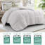 Édredon toutes saisons en duvet synthétique de style hôtelier moelleux, doux, frais, hypoallergénique-2104689088