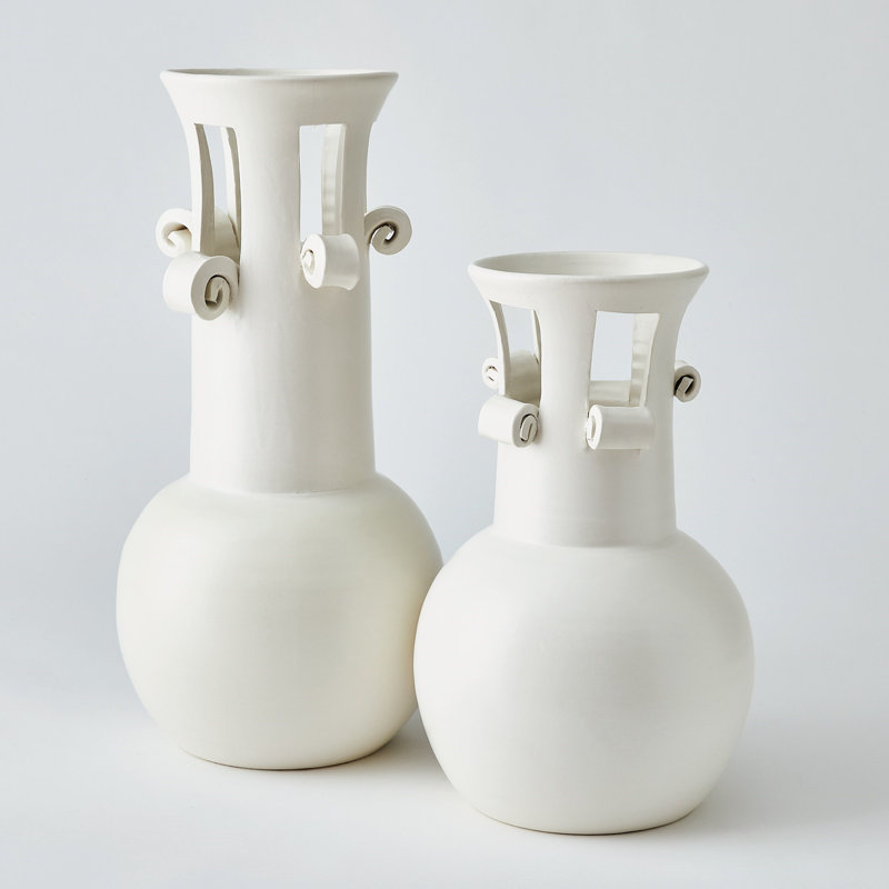 Ceramic / Porcelain Table Vase, Overall Height-  15.75"