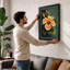 Golden Hibiscus Botanical - Framed Print-981866673-981866687