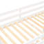 Lit superposé simple au-dessus d'un lit double avec rangement pratique en blanc - tablettes à 3 niveaux, tiroirs et tiroirs et tablettes polyvalents pour les familles
