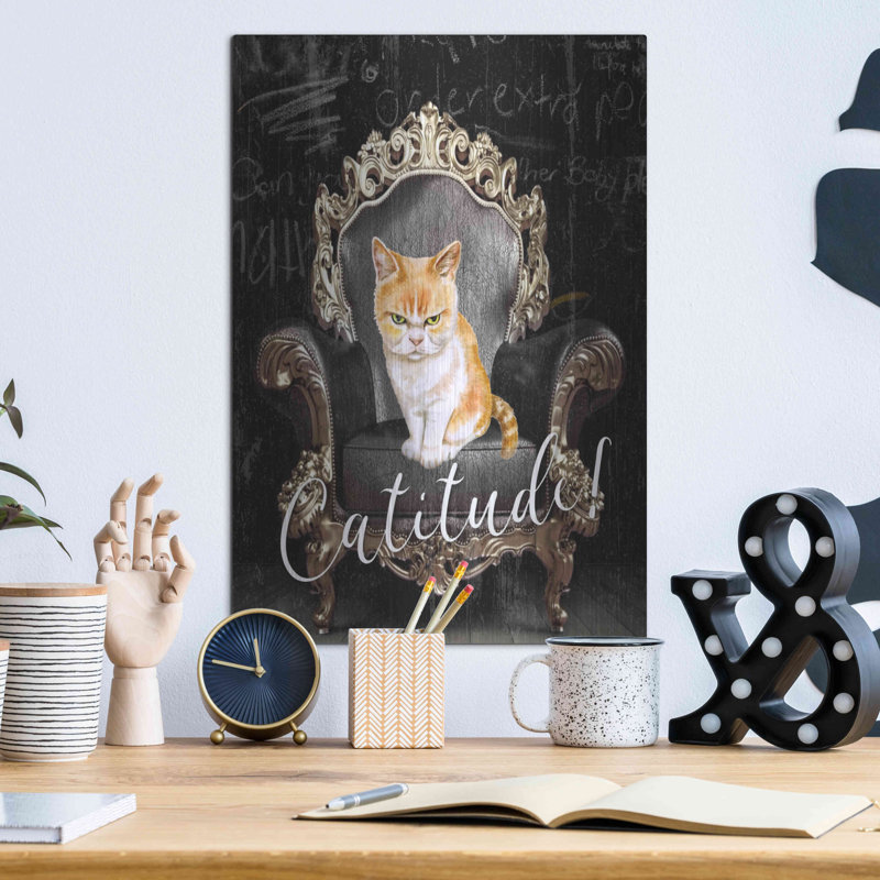 "Catitude" par Karen Smith, H 16 po x l 12 po