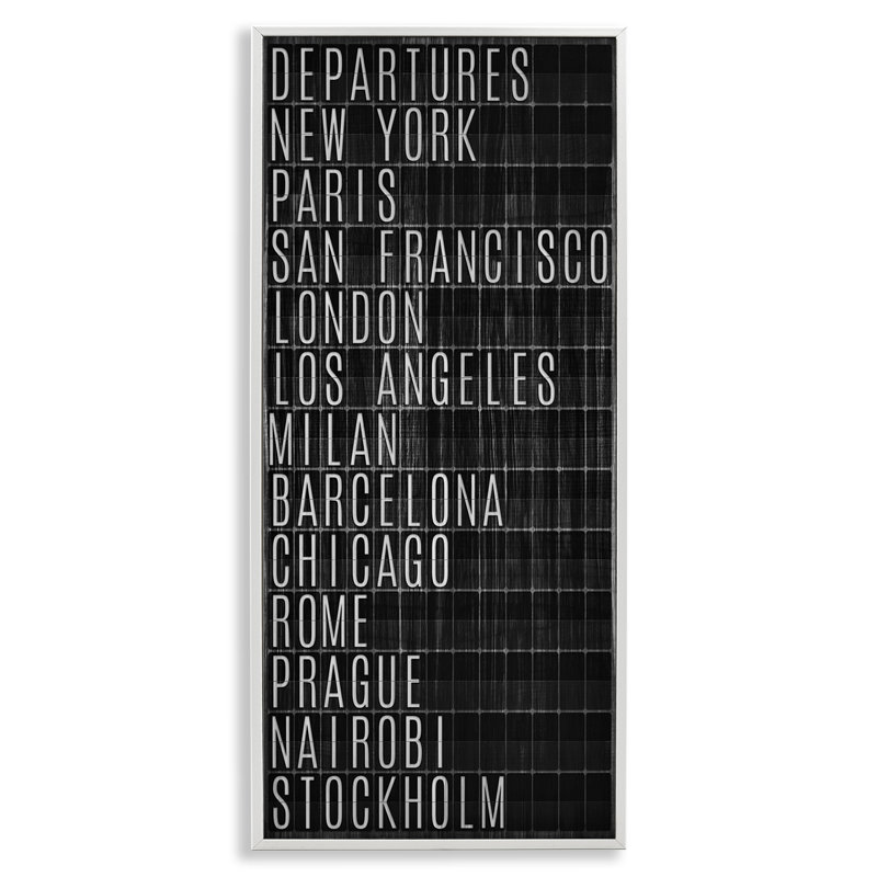Départs des grandes villes, art de la giclée par SunDance Group, LLC., H 24 po x l 10 po