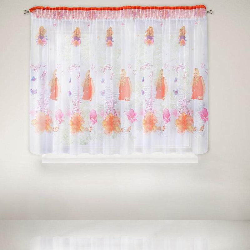 Hannah Slot Top Semi Sheer Curtain