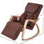 Fonction de massage complet - pression d'air - fauteuil berçant relax confortable, fauteuil relax avec fauteuil en coton brun
