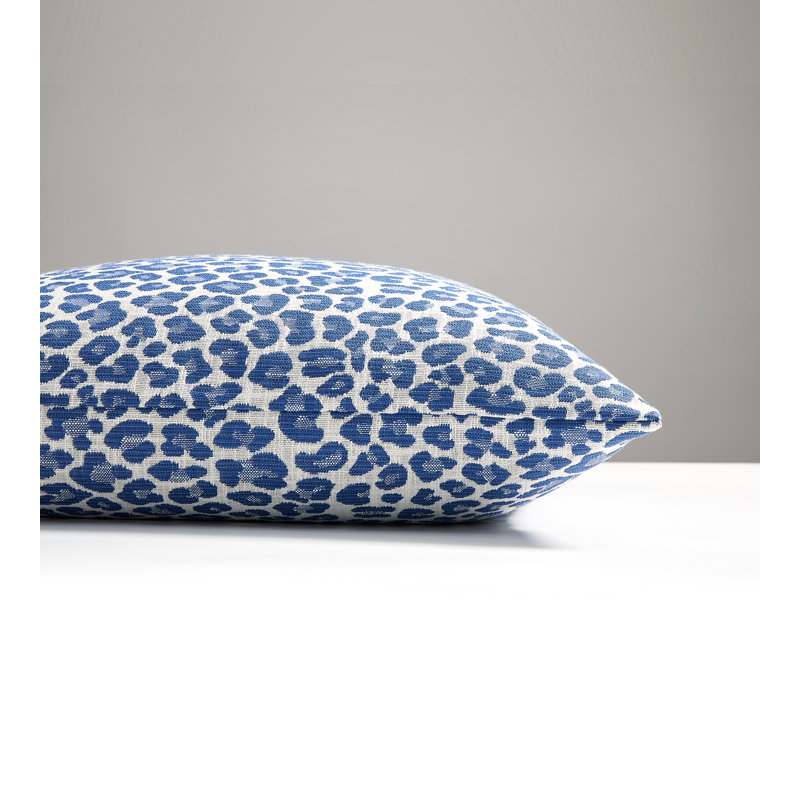 Backyard Bengal Square Indoor/Outdoor Pillow Cover & Insert, Cobalt
