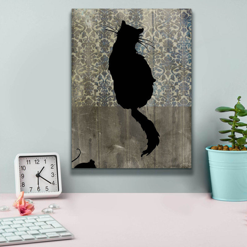 «Mouse Hunt 1» par Alicia Ludwig, art mural sur toile, H 16 po x l 12 po