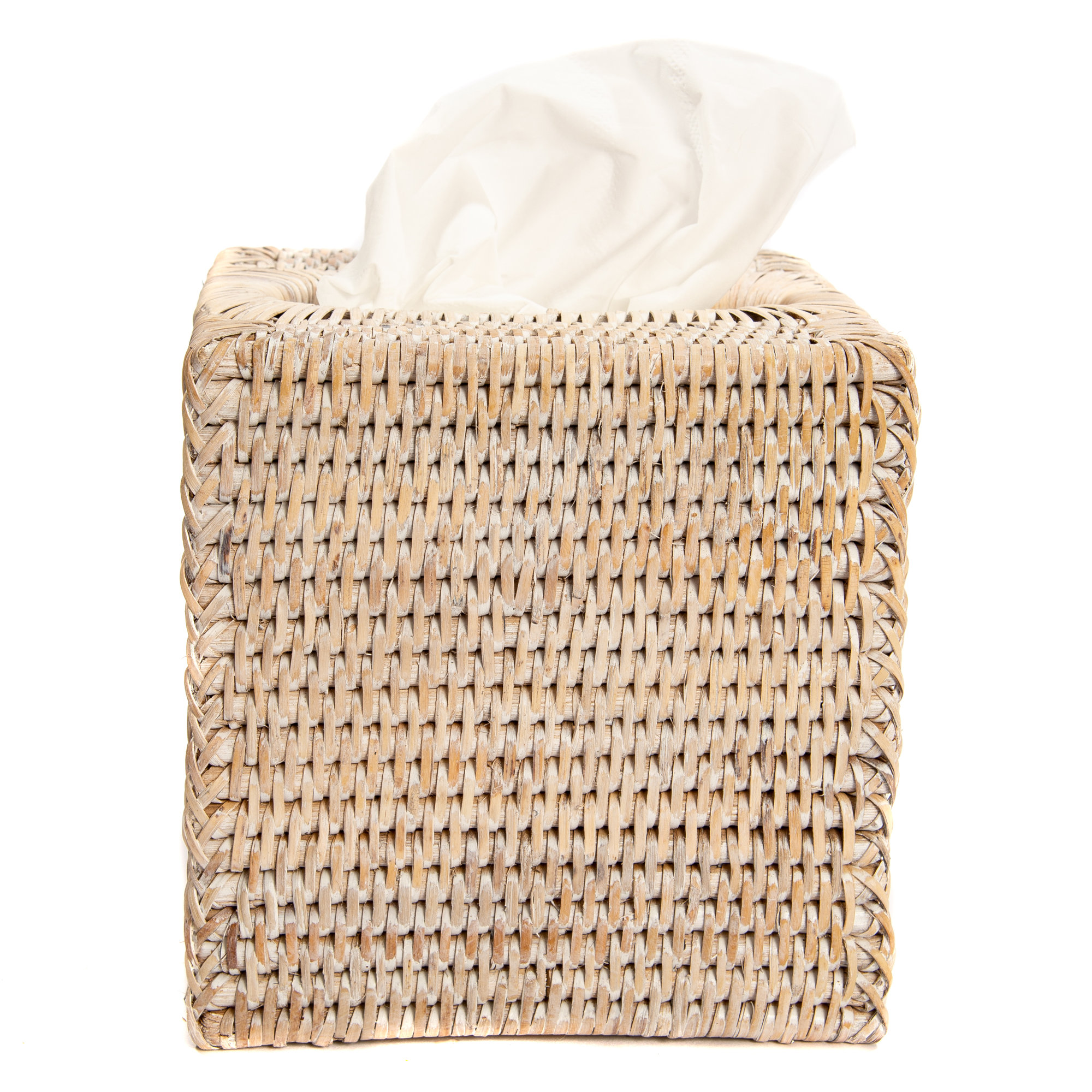Bathroom Storage Container, White Wash