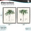 Ensemble de 2 cadres flottants Two Types of Palms, design par Val Rhodes-1735815179-1735815180