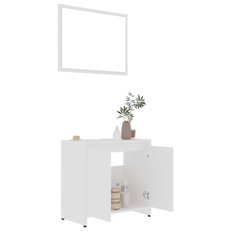 Mustique Bathroom Storage Furniture Set, White