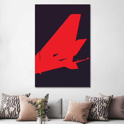 Airplane Tail by 08 Left - Wrapped Canvas Gallery-Wrapped Canvas Giclée