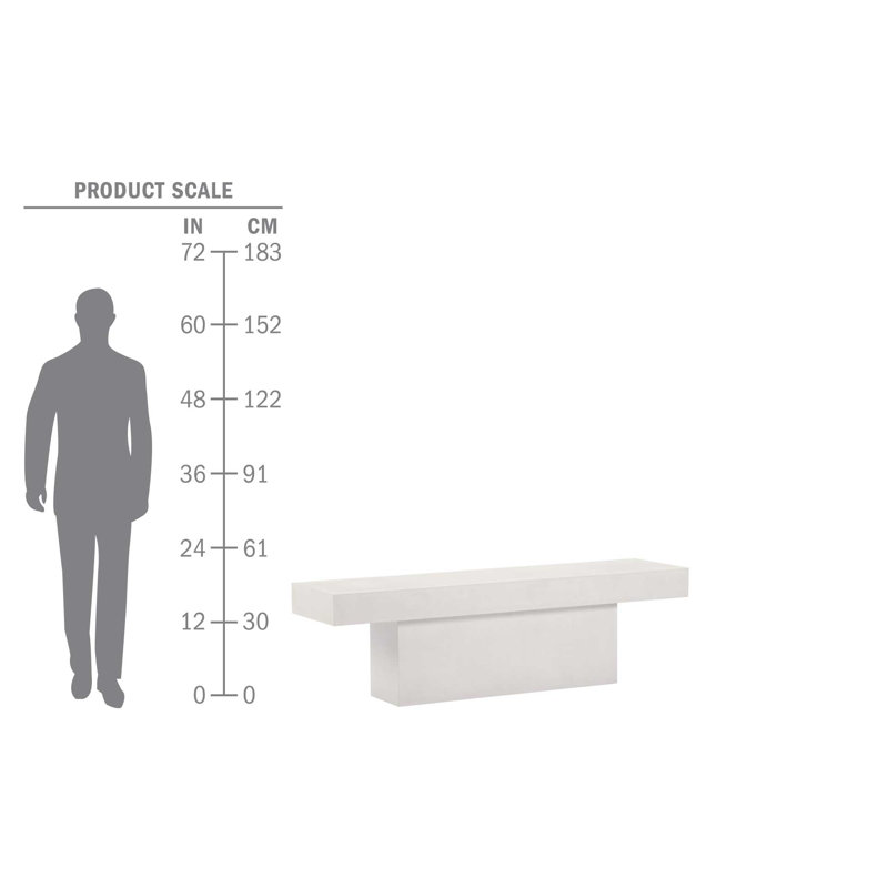 Perpetual Outdoor Bench, White