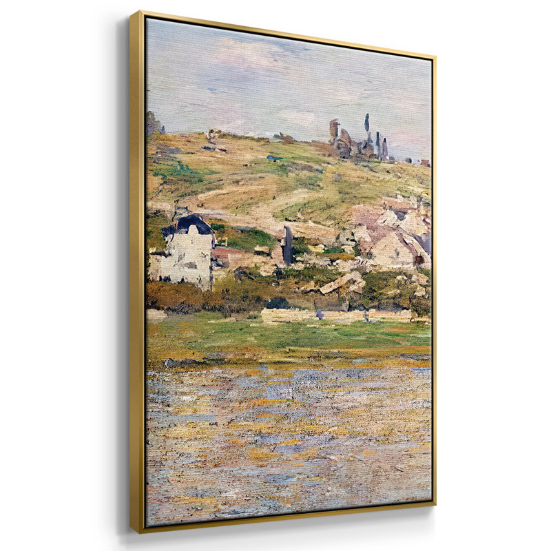 " Claude Monet " 3 - Pieces Painting Print, Gold Framed, 36" H x 75" W