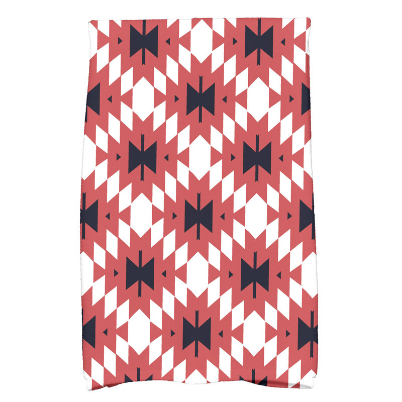 Royston Tea Towel Kitchen Towel, Orange/Blue