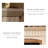 Beige Manufactured Wood Freestanding Fireplace