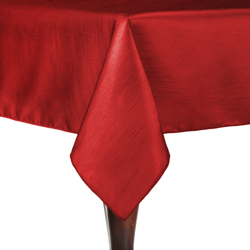 Solid Color Tablecloth, 90" x 60", 5, Burnt Orange