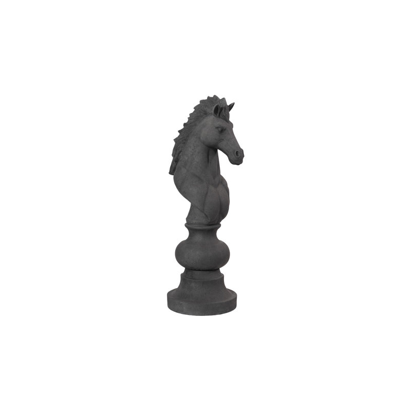 Knight Chess Sculpture, Black
