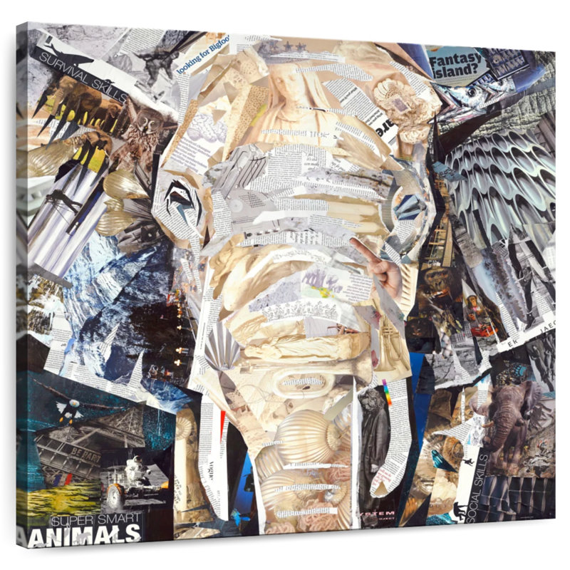 Brampt Elephants Gaze, 39'' H x 39'' W