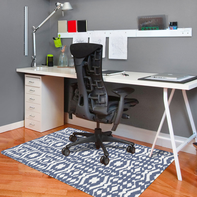 Tapis de chaise de bureau 9 à 5 Ikat 35 po x 47 po