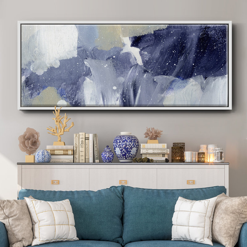 Sky Break II- Framed Canvas, 24" H x 60" W