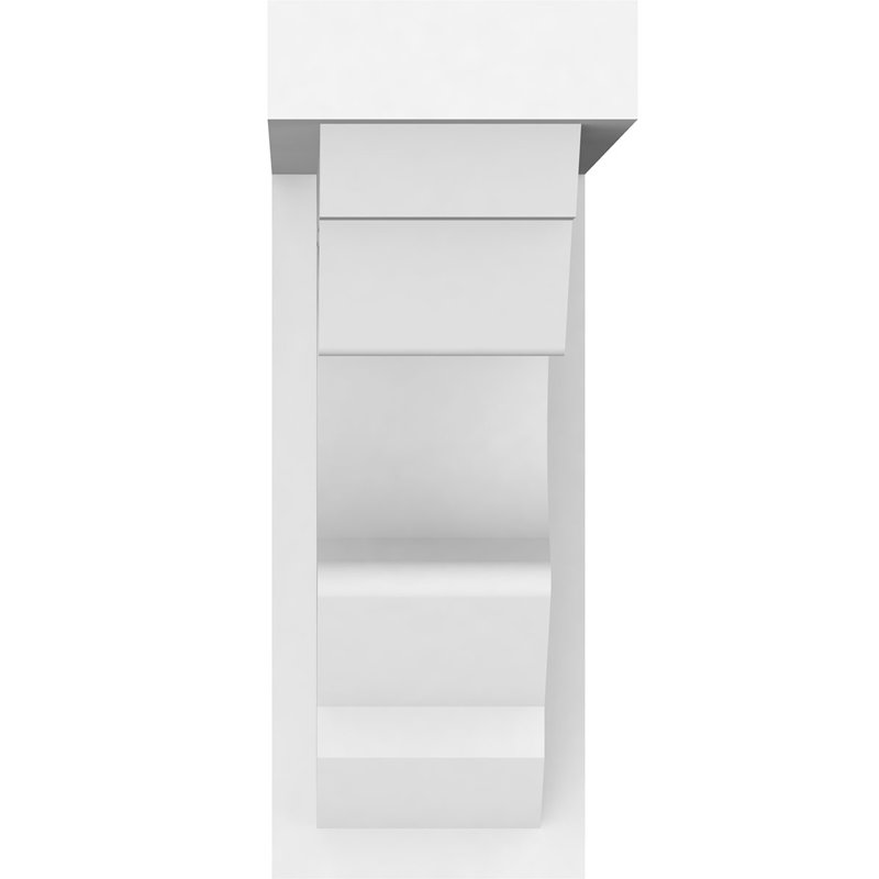 Support standard en PVC de qualité architecturale Sheridan de l 3 1/2 po x P 9 po x H 9 po, H 9 po x l 3,5 po x P 9 po