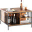 Table basse multifonctionnelle à hauteur relevable Allenhurst - 31,5 po avec hauteur ajustable, compartiment caché et tablettes pour jouer au tambour