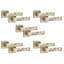 5 Pairs Modern Nova Premium Design Door Handles on Square Rose