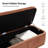 Cheryl Modern 57”W Boucle Simple Assemble Flip Top Storage Bench with Solid Wood Frame-113387741