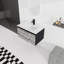 Floating Wall-Mounted Bathroom Vanity With Ceramics Sink & Soft-Close Cabinet Door-Package-1906410749