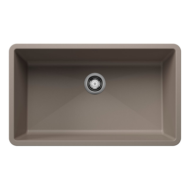 Évier de cuisine encastré super simple 32 po Precis SILGRANIT - Truffle, Truffe