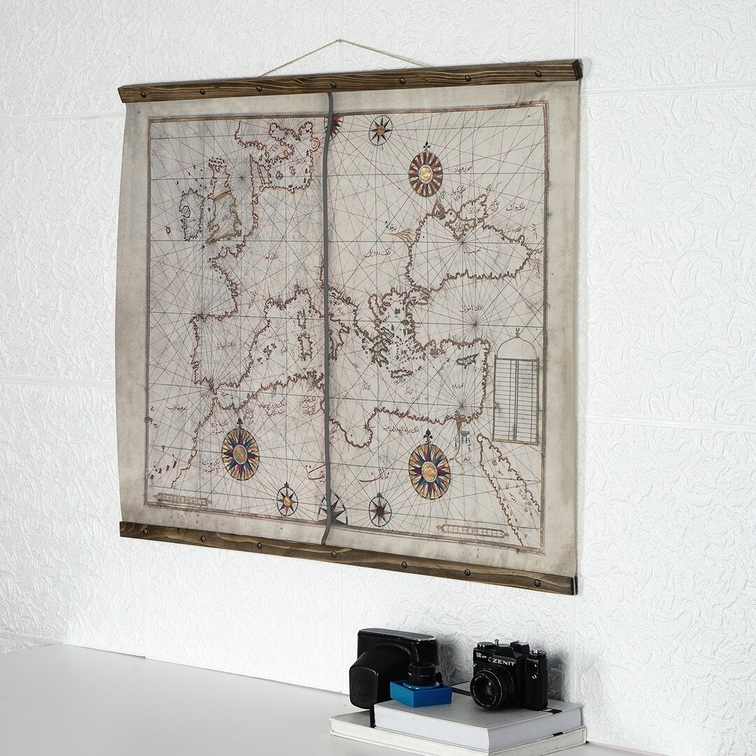 Gerahmtes Wandbild Mapology