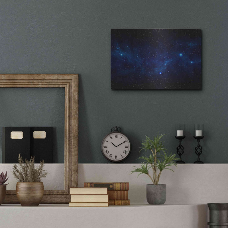«Ultramarine Space» par Luxe Portfolio, art mural en métal, H 12 po x l 16 po