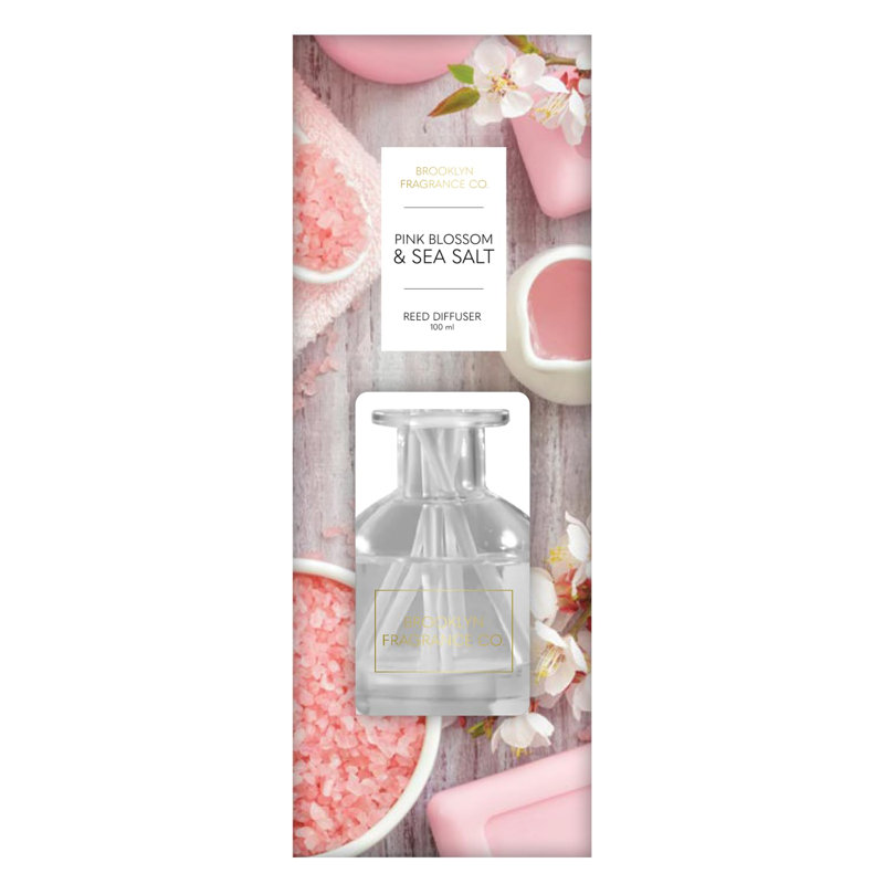 Brooklyn Fragrance Co. Spring Spa Aroma Diffuseur - parfum de fleurs de mer et de sel de mer - parfum durable pour la maison - 100 ml 
