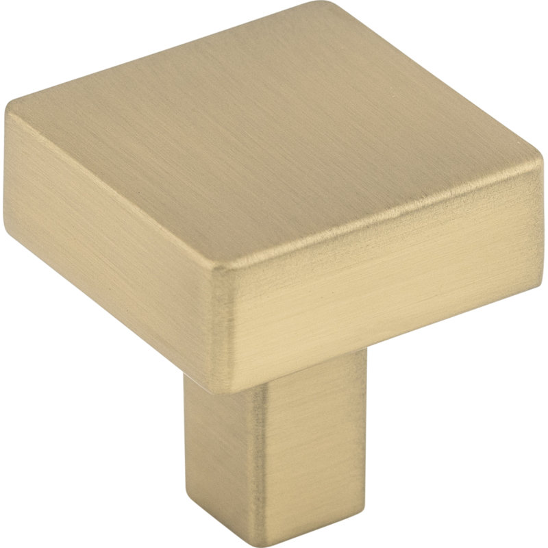 Channing 1 1/16" Length Square Knob, Honey Bronze