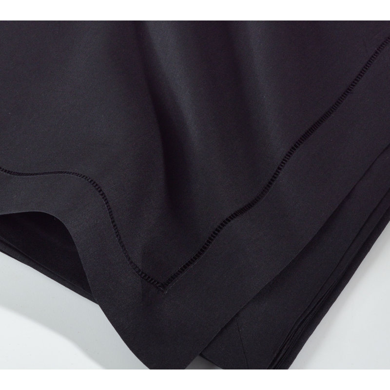 Polyester Tablecloth, 90" L x 90" W, Black
