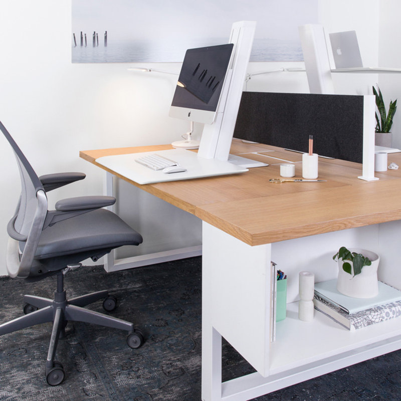 Quickstand Eco Standing Desk Converter, White