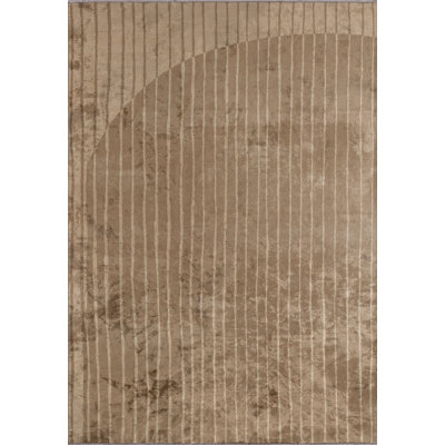 Analina Rectangle Abstract Cotton and Viscose Indoor / Outdoor Area Rug