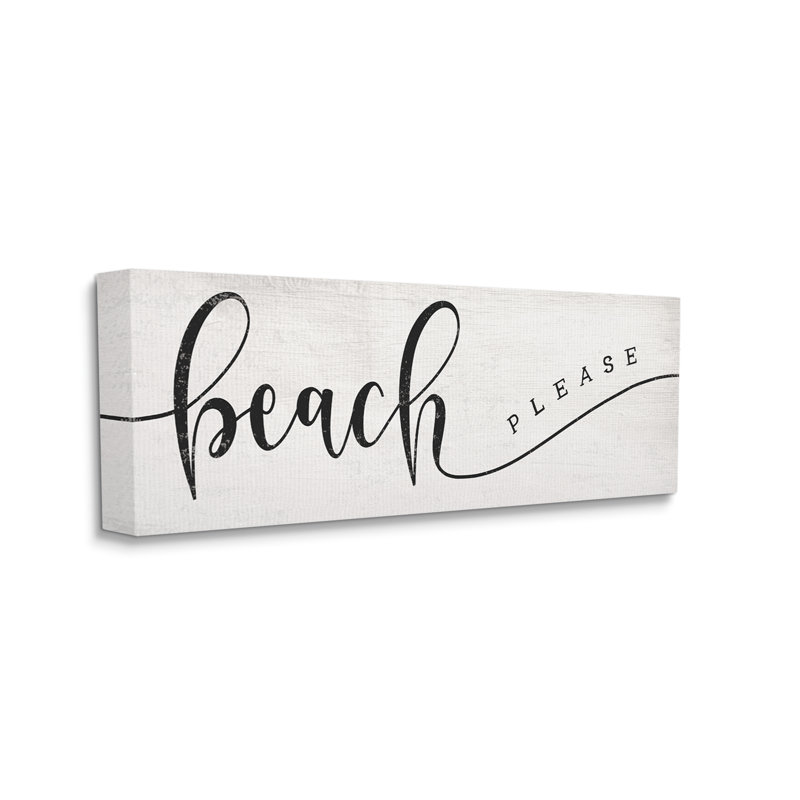 Jeu « Police Beach », H 10 po x l 24 po, Toile tendue