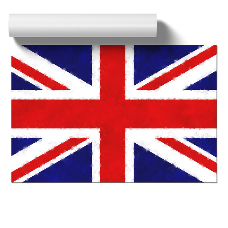 Union Jack British Flag Vol.1 - No Frame Print, 42cm H x 59cm W x 0.1cm D
