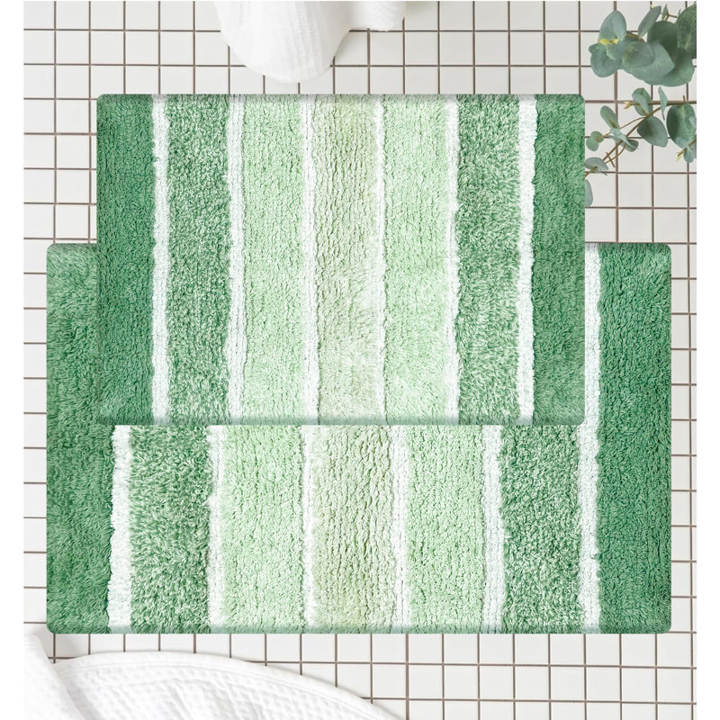 Ensemble de tapis de bain Crevantes, Ombre vert sauge