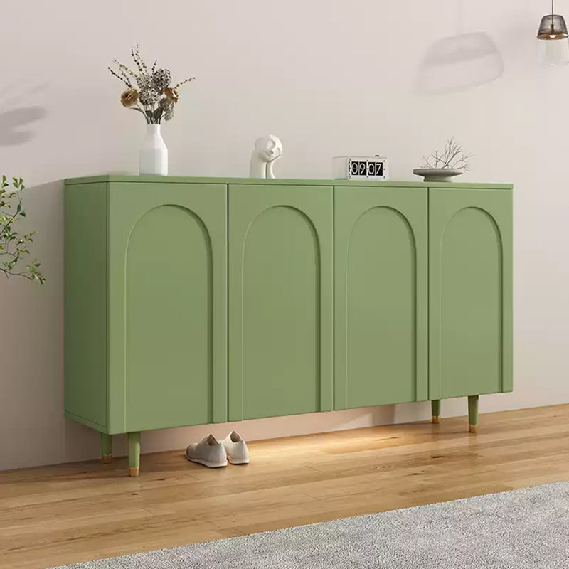 Rangement à chaussures en bois manufacturé, Vert