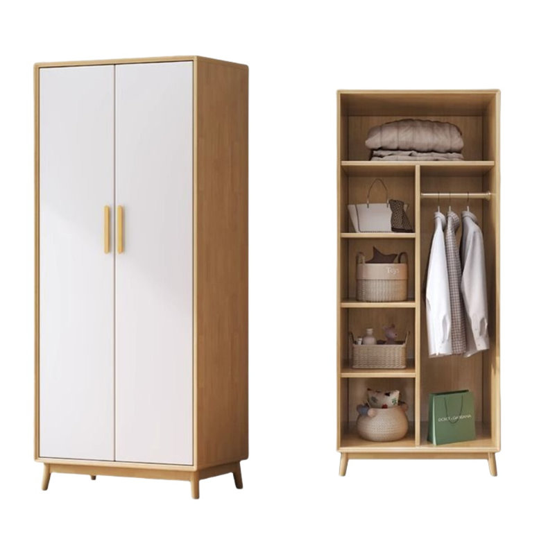 Garde-robe moderne et simple, Burlywood / blanc