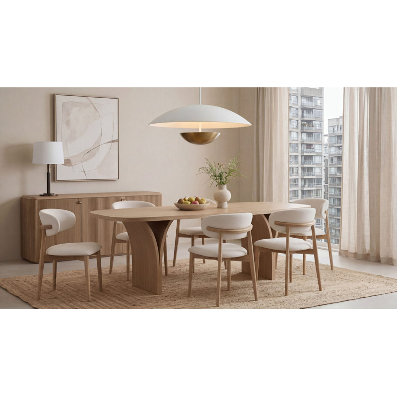 Munich Upholstered Dining Chair, Natural