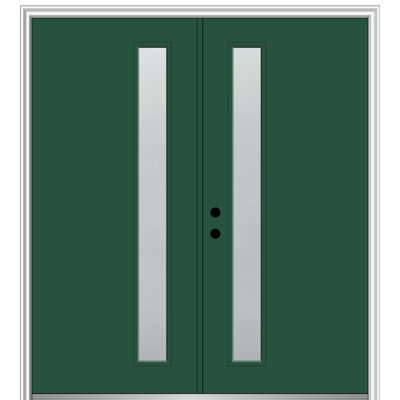 81.75'' Glass Fiberglass Front Entry Doors