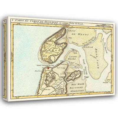 Breakwater Bay Robert Gallery Wrapped Canvas Art Titled: Texel Island Netherlands, Robert 1748