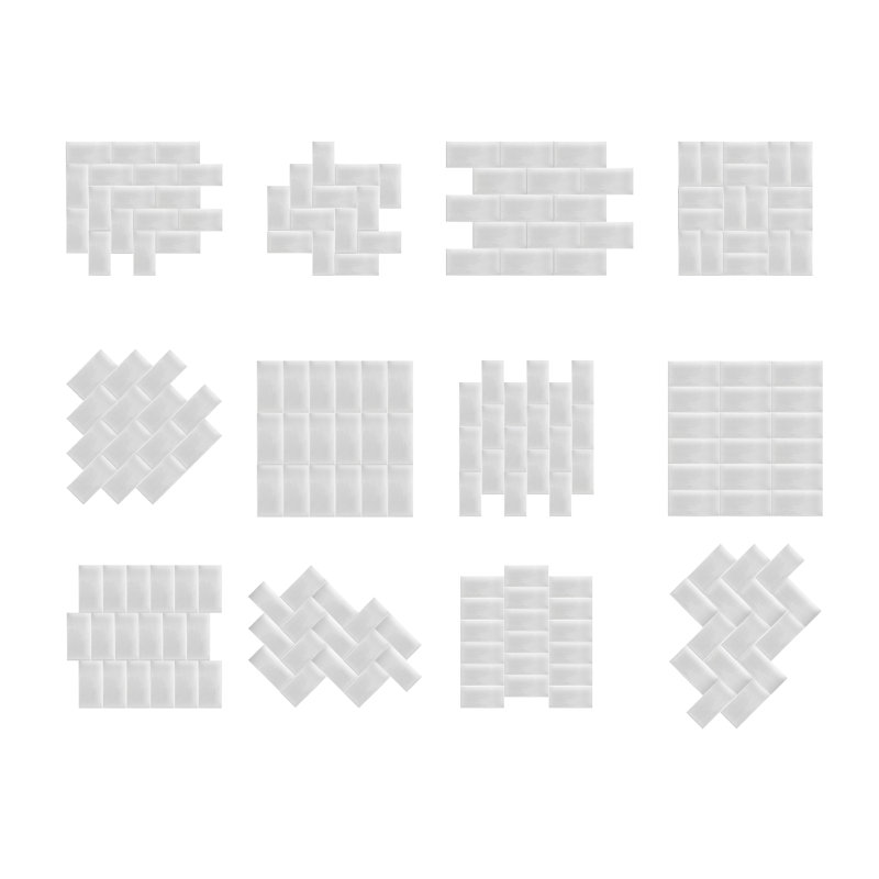 Cathleen 4"x 8" Artisanal Ceramic Subway Wall Tile, Glossy Gray