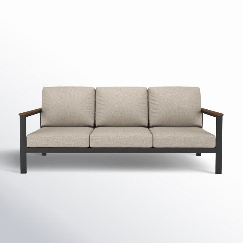 Townsend 5 Person Seating Group with Sunbrella® Cushions, Cast Silver Sunbrella®