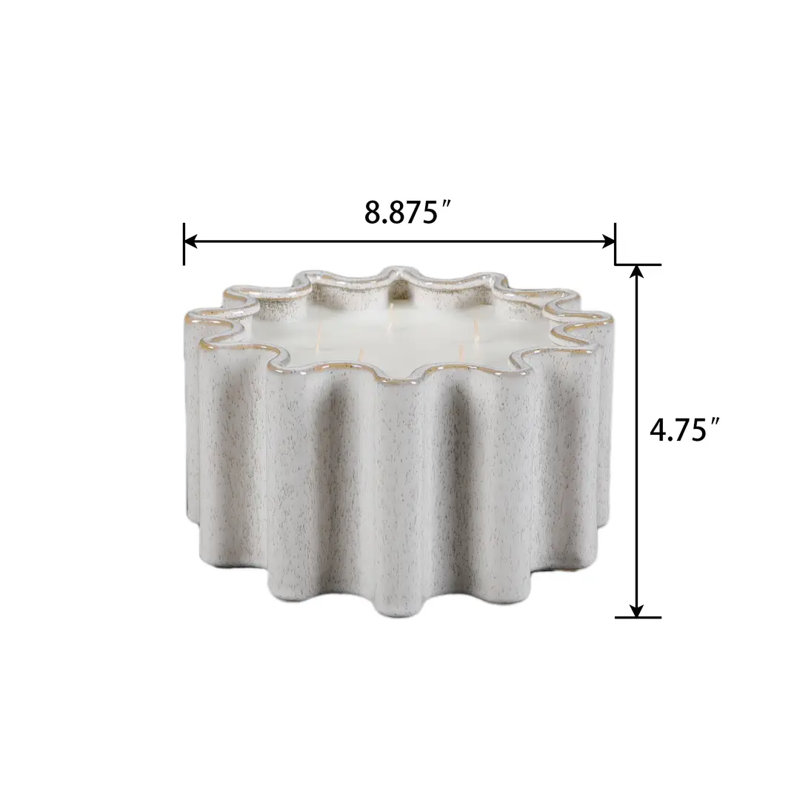Bougie en céramique 8,88 "(53 oz) - Bambou