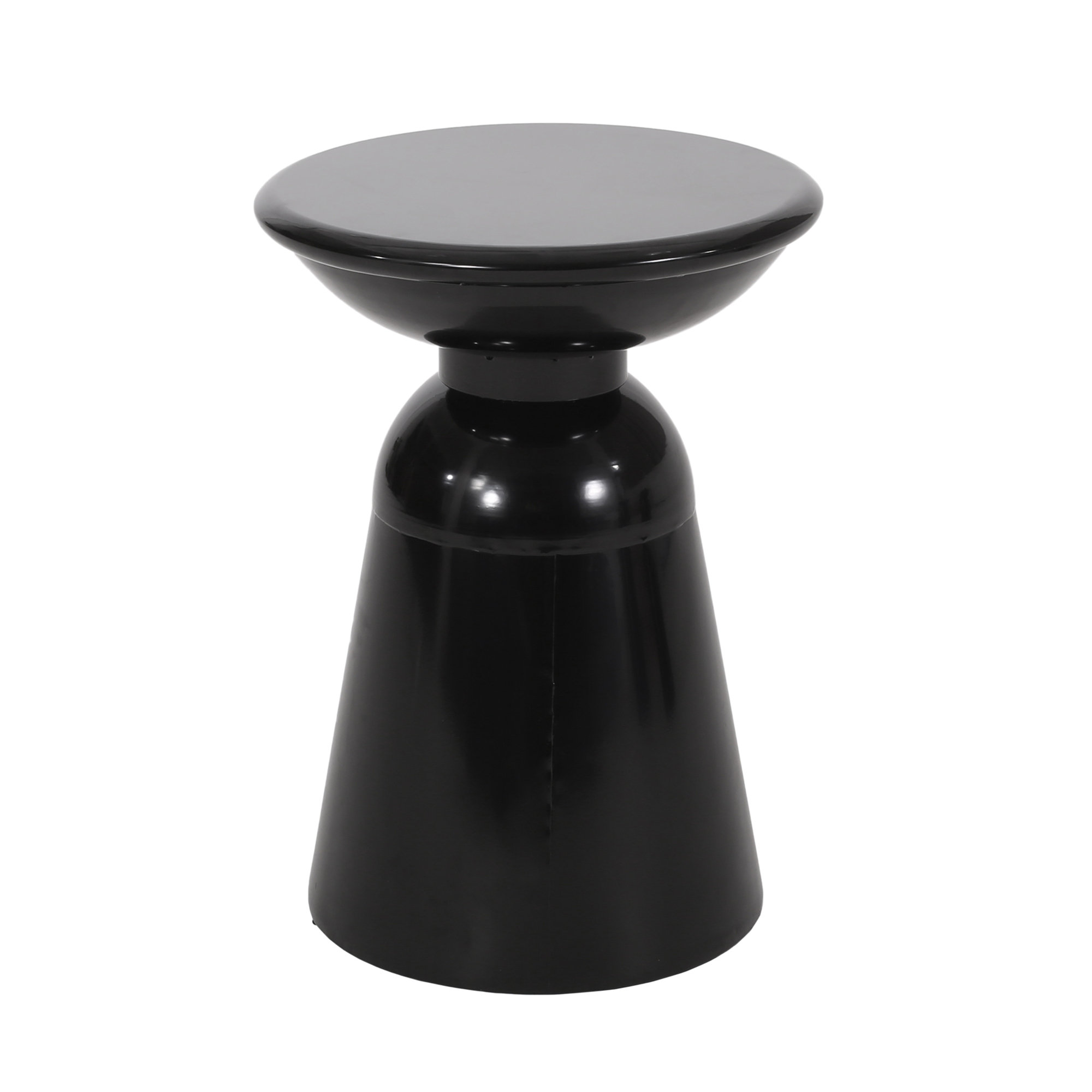 Atira 15'' Iron Outdoor Side Table, Black