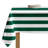 Caius Cabana Stripe Rectangular Washable Polyester Tablecloth for Dining Linen-798323597