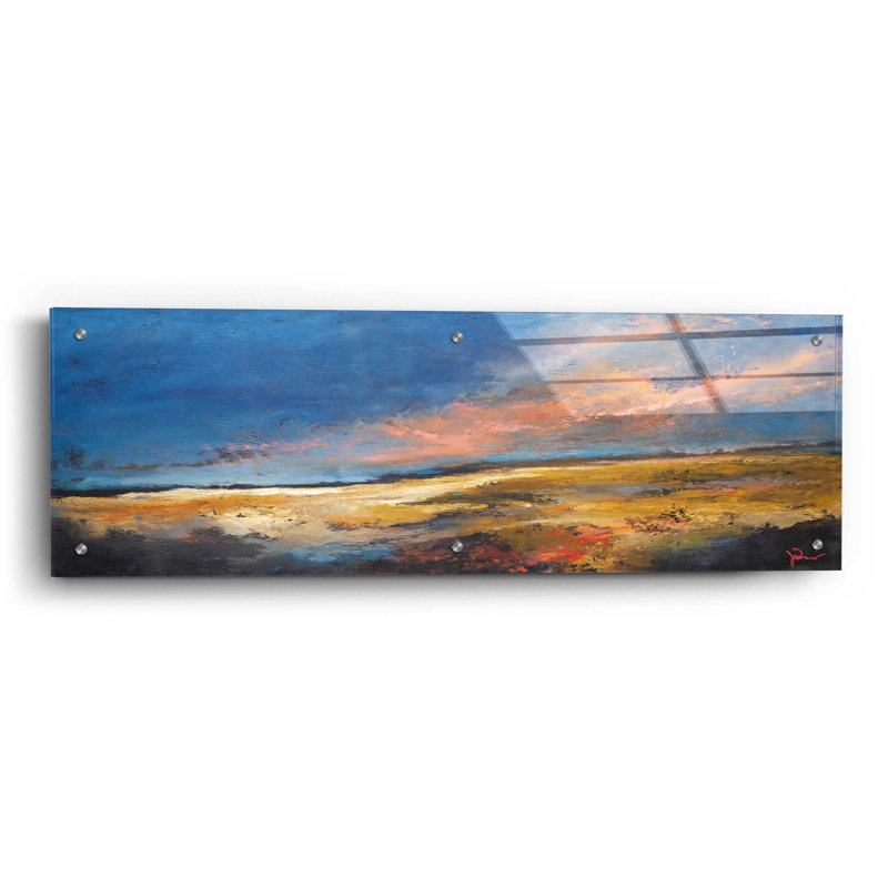 Ranch Romance par Patrick Dennis - peinture panoramique sans cadre, H 12 po x l 36 po x P 0,2 po